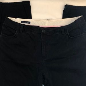 Lands’ End Black Chinos
